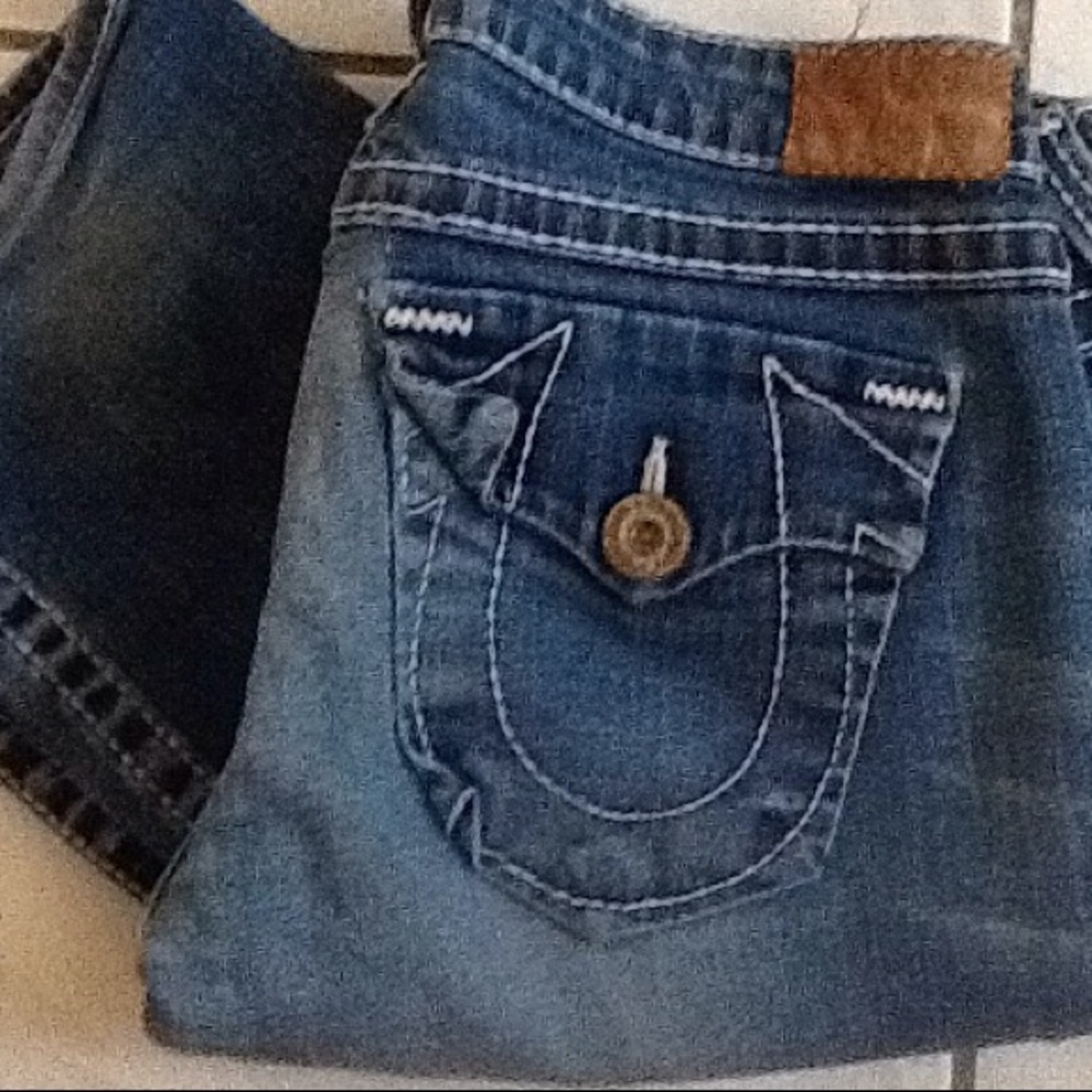 True Religion size 29 straight cut mid fade jeans